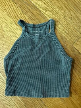 American Eagle Cropped High Neck Top